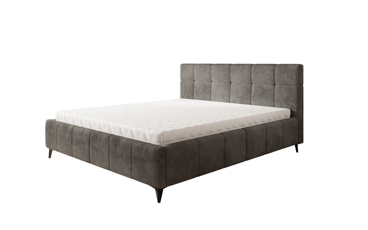 Designer upholstered bed Nelly in Corduroy with storage space