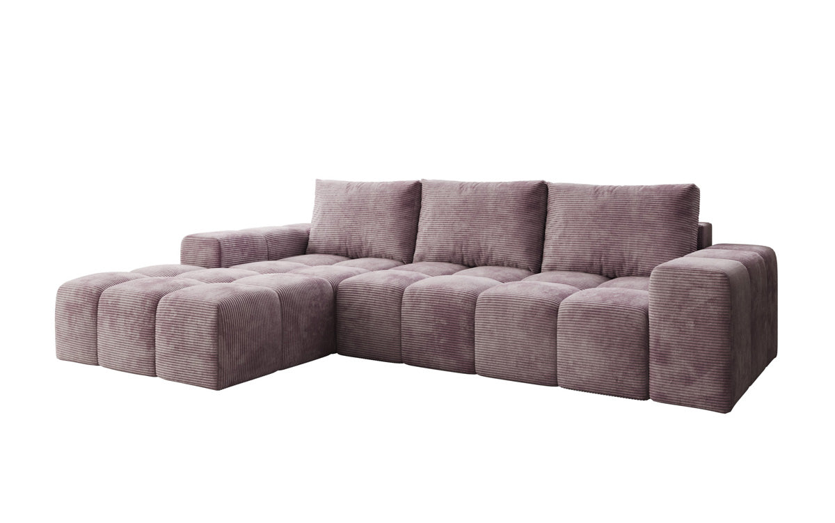 Designer Sofa Aila with sleeping and folding function in Corduroy
