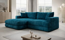 Designer corner sofa Lima in Corduroy