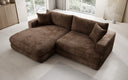 Designer corner sofa Lima in Corduroy