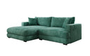 Designer corner sofa Lima in Corduroy
