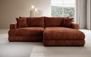 Designer corner sofa Lima in Corduroy