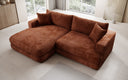 Designer corner sofa Lima in Corduroy