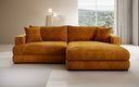 Designer corner sofa Lima in Corduroy