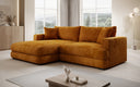 Designer corner sofa Lima in Corduroy