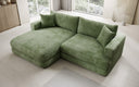 Designer corner sofa Lima in Corduroy