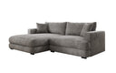 Designer corner sofa Lima in Corduroy