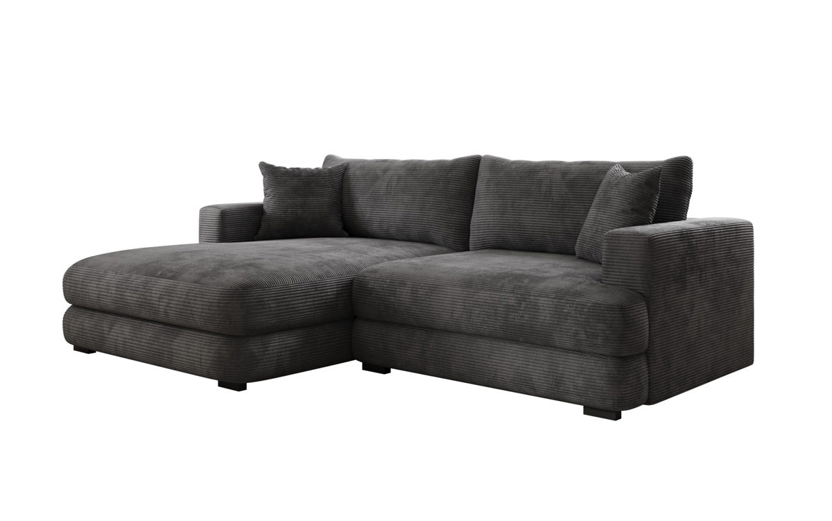 Designer corner sofa Lima in Corduroy