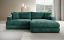 Designer corner sofa Lima in Corduroy