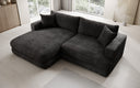 Designer corner sofa Lima in Corduroy