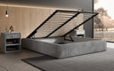 Designer Polsterbett Base mit Stauraum ohne Headboard in Cord