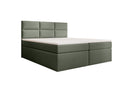 Carito Bouclé Box Spring Bed with USB and Storage Space