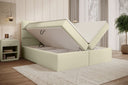 Carito Bouclé Box Spring Bed with USB and Storage Space