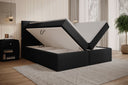 Carito Bouclé Box Spring Bed with USB and Storage Space