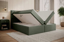 Carito Bouclé Box Spring Bed with USB and Storage Space