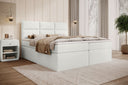 Carito Bouclé Box Spring Bed with USB and Storage Space