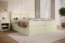 Carito Bouclé Box Spring Bed with USB and Storage Space