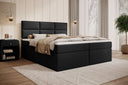 Carito Bouclé Box Spring Bed with USB and Storage Space