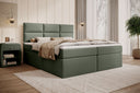 Carito Bouclé Box Spring Bed with USB and Storage Space