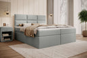 Carito Bouclé Box Spring Bed with USB and Storage Space