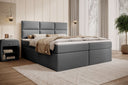 Carito Bouclé Box Spring Bed with USB and Storage Space