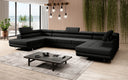 Designer Sofa Taormina mit Schlaf- und Klappfunktion in Kunstleder
