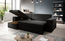 Designer Ecksofa Denver Stoff mit Schlaf- und Klappfunktion
