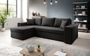 Designer Ecksofa Denver Stoff mit Schlaf- und Klappfunktion