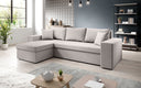 Designer Ecksofa Denver Stoff mit Schlaf- und Klappfunktion