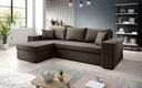 Designer Ecksofa Denver Stoff mit Schlaf- und Klappfunktion