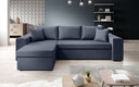 Designer Ecksofa Denver Stoff mit Schlaf- und Klappfunktion