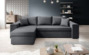 Designer Ecksofa Denver Stoff mit Schlaf- und Klappfunktion