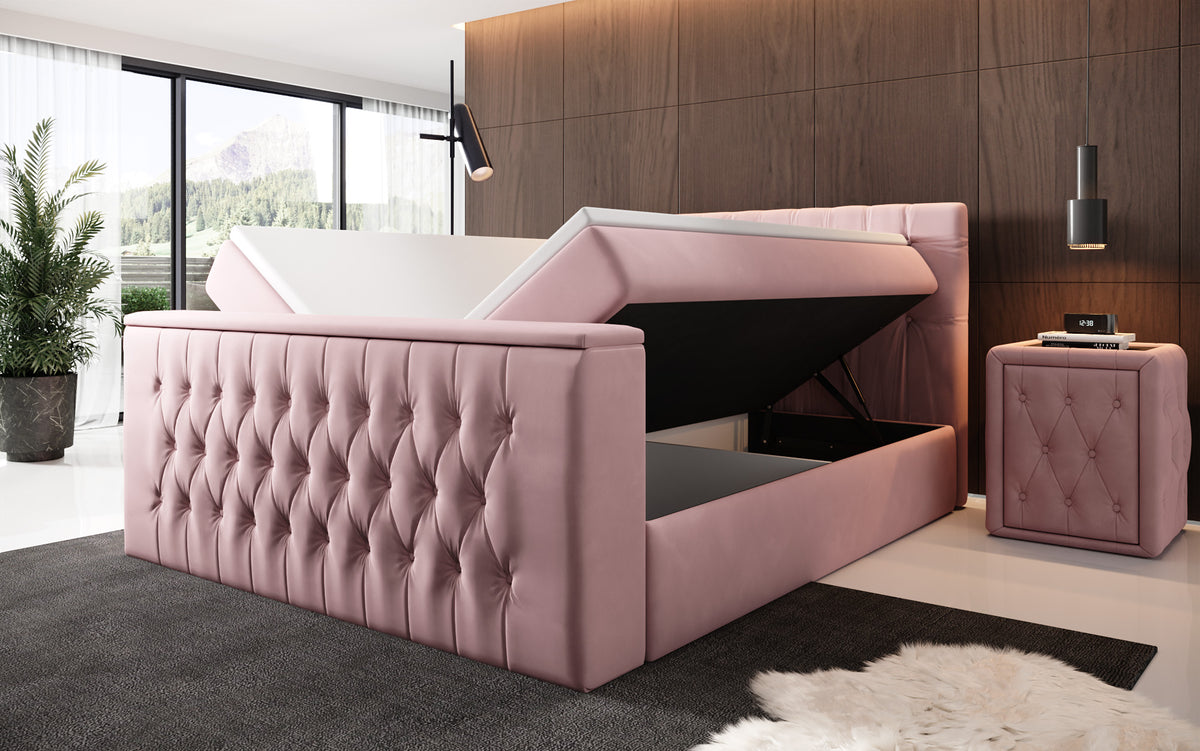 Boxspringbett Velano mit TV Lift und Stauraum