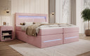 Minera Box Spring Bed with LED, USB, and Storage