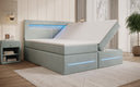 Minera Box Spring Bed with LED, USB, and Storage
