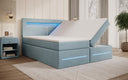 Minera Box Spring Bed with LED, USB, and Storage