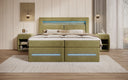 Minera Box Spring Bed with LED, USB, and Storage
