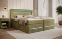 Minera Box Spring Bed with LED, USB, and Storage