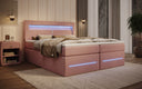Minera Box Spring Bed with LED, USB, and Storage