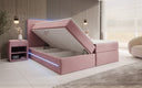 Voyage Boxspring Bed with LED and Storage in Velvet