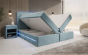 Voyage Boxspring Bed with LED and Storage in Velvet