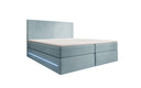 Voyage Boxspring Bed with LED and Storage in Velvet