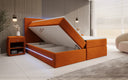 Voyage Boxspring Bed with LED and Storage in Velvet