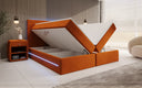 Voyage Boxspring Bed with LED and Storage in Velvet