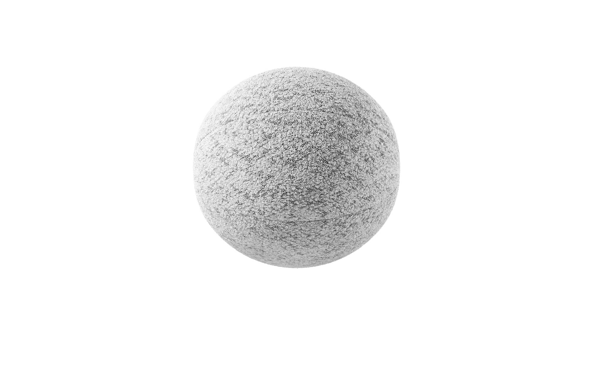 Rundes Zierkissen Globe ⌀28 cm aus Bouclé