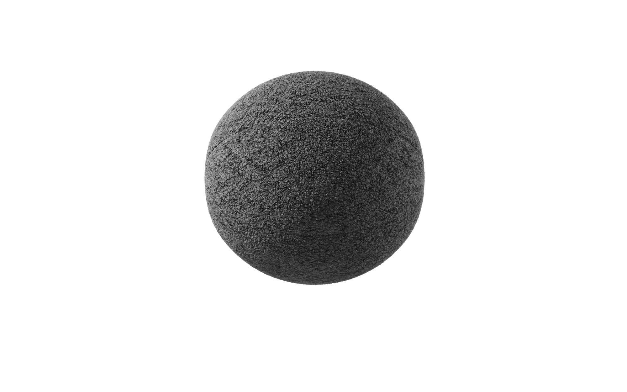 Rundes Zierkissen Globe ⌀28 cm aus Bouclé