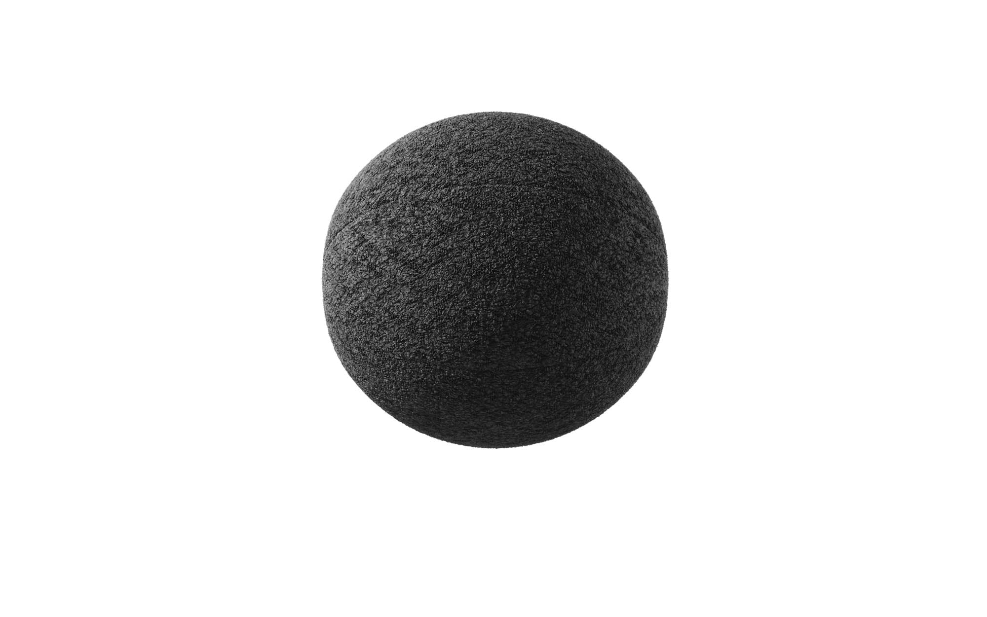 Rundes Zierkissen Globe ⌀28 cm aus Bouclé
