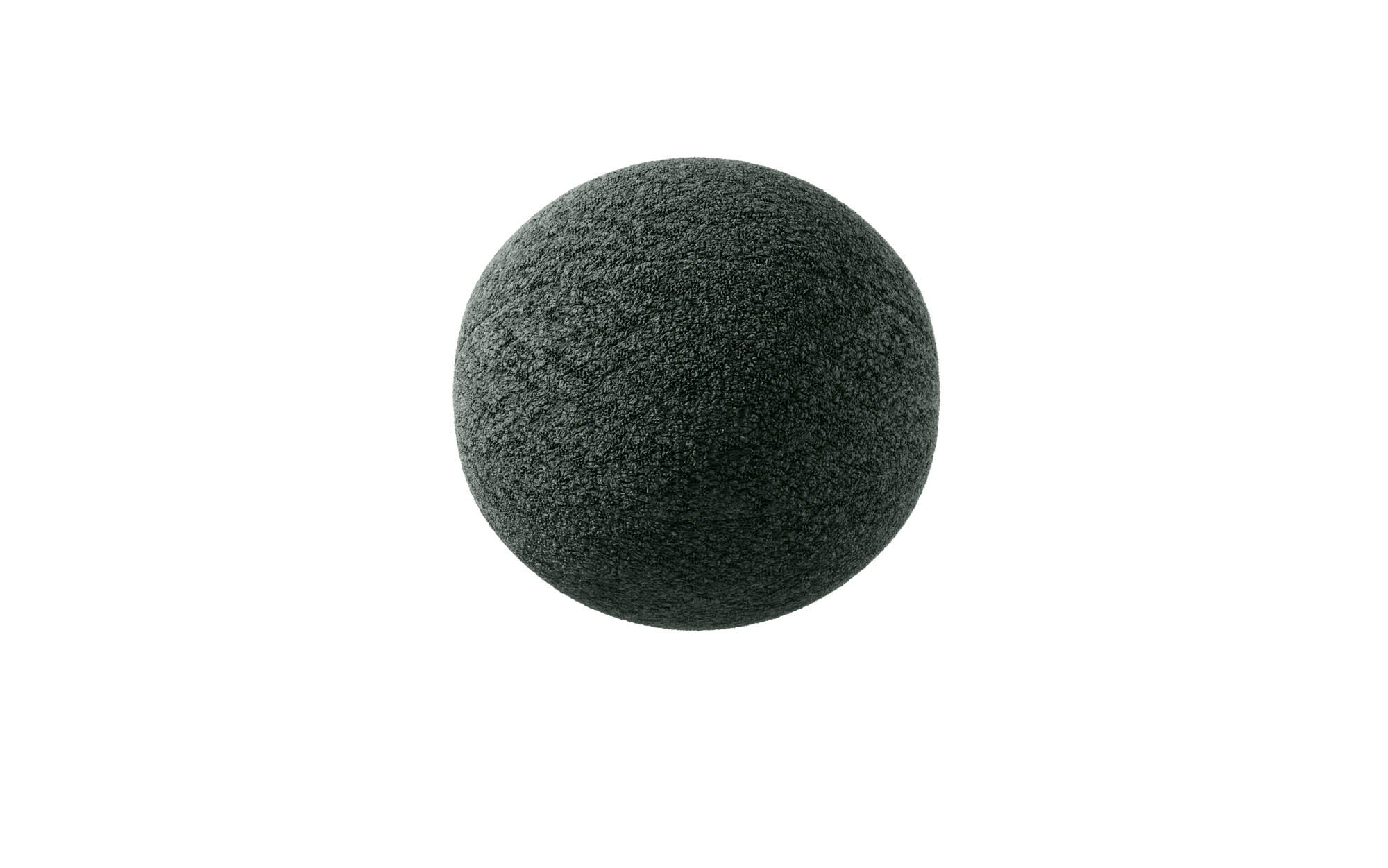 Rundes Zierkissen Globe ⌀28 cm aus Bouclé