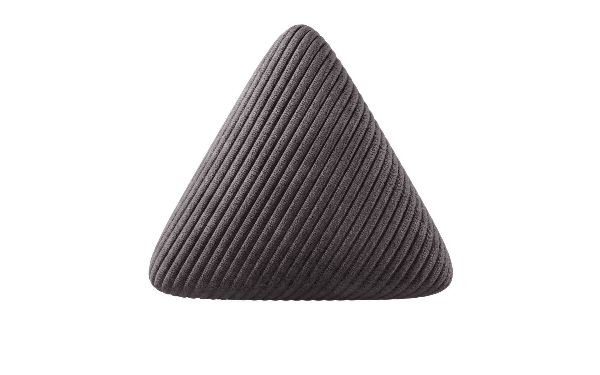Dreieckiges Zierkissen Nook aus Cord