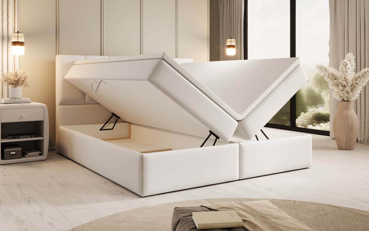 Boxspringbett Aurelia Kunstleder mit Stauraum